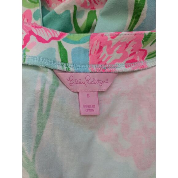 Lilly Pulitzer Sz L MERIDIAN Floral Wrap Dress - Picture 9 of 10